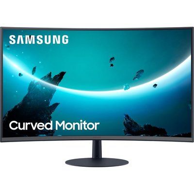 Samsung LC24T550FDUXEN Full HD 24" Curved LED Monitor - Grey 