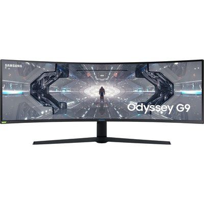 Samsung Odyssey G95 LC49G95TSSUXEN Quad HD 49" Curved QLED Gaming Monitor - Black & White 