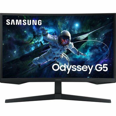 Samsung Odyssey G5 LS27CG552EUXXU Quad HD 27" Curved VA LCD Gaming Monitor - Black 