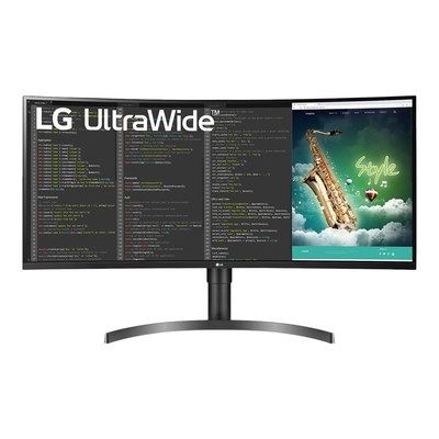 LG 35WN75C-B 35 UWQHD 100Hz FreeSync HDR Curved Monitor