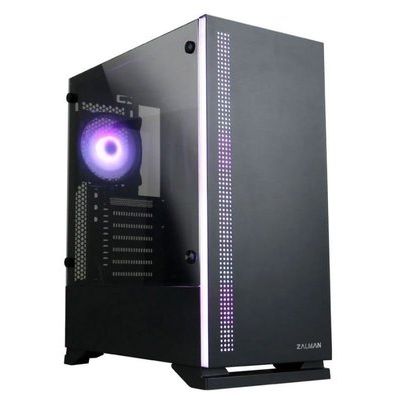 Zalman S5 Mid Tower Gaming Case with Tempered Glass Window