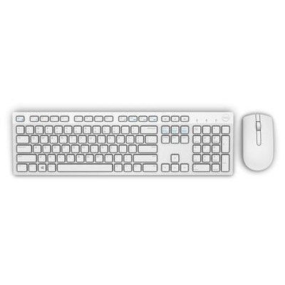 dell KM636 - Keyboard and mouse set - wireless - UK layout - white
