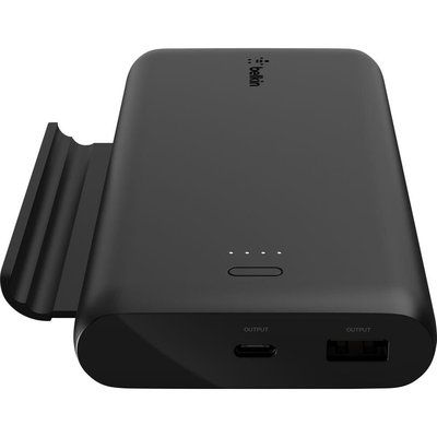 Belkin 10000 mAh Power Bank with Retractable Phone Stand - Black 