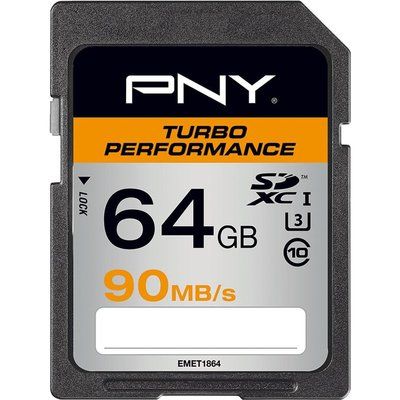 Pny Turbo Performance Class 10 SDXC Memory Card - 64 GB