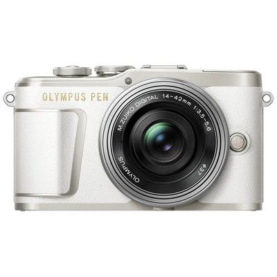 Olympus PEN E-PL9 Mirrorless Camera with M.ZUIKO DIGITAL ED 14-42 mm f/3.5-5.6 EZ Lens - White 