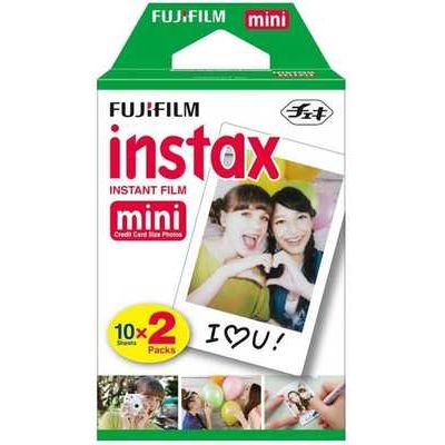 Fujifilm Instax Mini Credit Card Size Glossy Photo Film 20 Shot Pack
