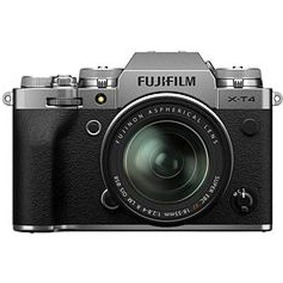 Fujifilm X-T4 Mirrorless Camera with FUJINON XF 18-55 mm f/2.8-4 R LM OIS Lens - Silver 