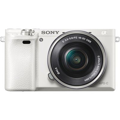 Sony a6000 Mirrorless Camera with 16-50 mm f/3.5-5.6 Lens - White
