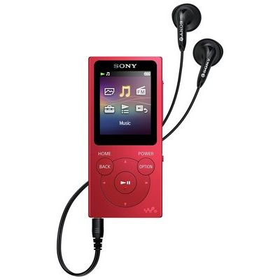 Sony Walkman NW-E394R 8 GB MP3 Player with FM Radio - Red