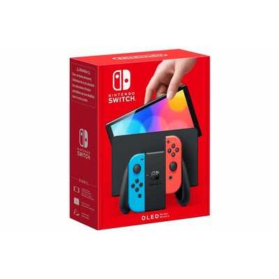Nintendo Switch OLED Model Gaming Console - Neon Red/Neon Blue