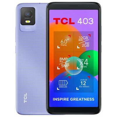 TCL 403 32GB Mobile Phone - Mauve Mist