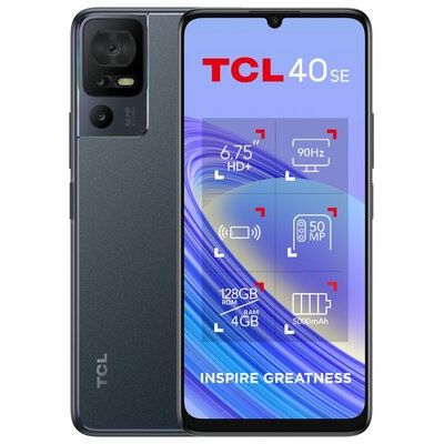 TCL 40SE 128GB Mobile Phone - Dark Grey