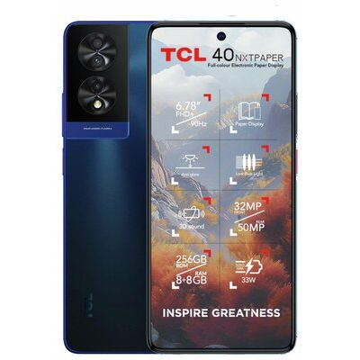 TCL 40 NXTPAPER 256GB Mobile Phone - Blue