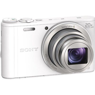 Sony Cyber-shot DSC-WX350W Superzoom Compact Camera - White