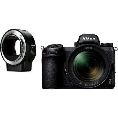 Nikon Z 6II Mirrorless Camera with NIKKOR Z 24-70 mm f/4 S Lens & FTZ Mount Adapter - Black 