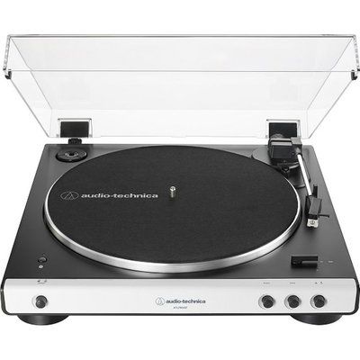 Audio Technica AT-LP60XBT Belt-Drive Bluetooth Turntable - White