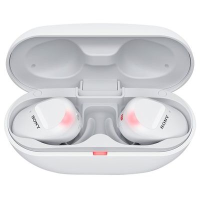 Sony WF-SP800N In-Ear True Wireless Earbuds - White