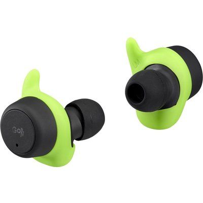 Goji GSBTW21 Wireless Bluetooth Sports Earphones - Black & Green 