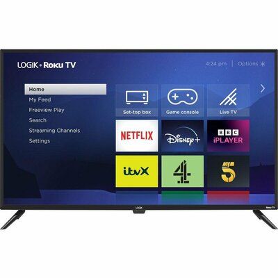 Logik L43RUE23 Roku TV Smart 4K Ultra HD HDR LED TV 