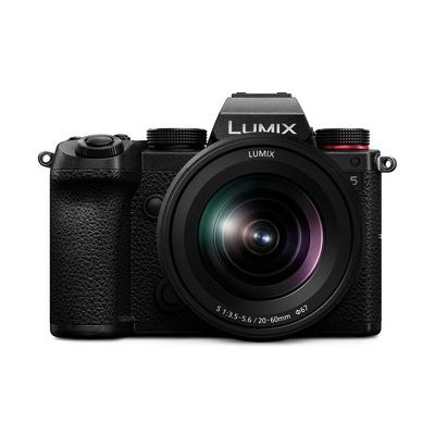 Panasonic Lumix DC-S5E-K Mirrorless Camera with 12-60 mm f/3.5-5.6 Lens - Black 