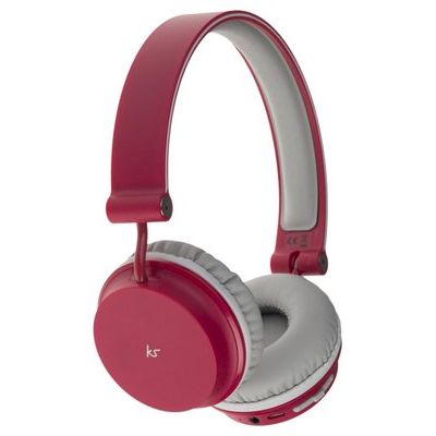 KitSound Metro Wireless On-Ear Headphones - Red