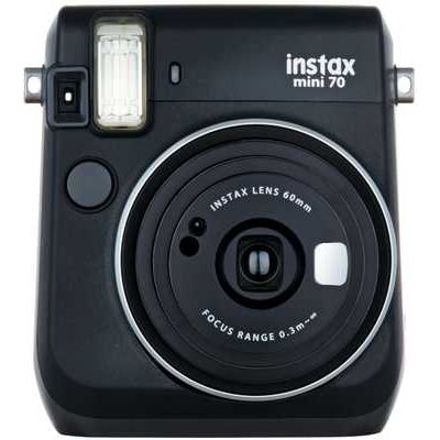 Fujifilm Instax Mini 70 Instant Camera including 10 Shots - Black