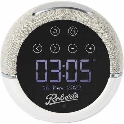 Roberts Zen Plus DAB Bluetooth Clock Radio - White 