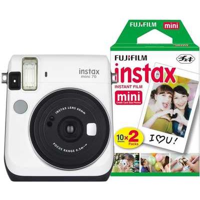 Fujifilm Instax Mini 70 Instant Camera including 30 Shots - White