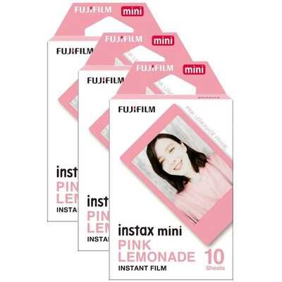 Fujifilm Instax Mini Photo Film 30 Shot Pack - Pink Lemonade