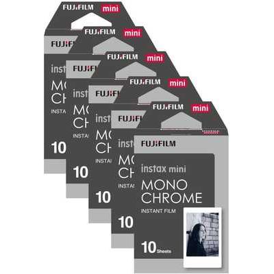 Fujifilm Instax Mini Monochrome Instant Photo Film 50 Shot Pack