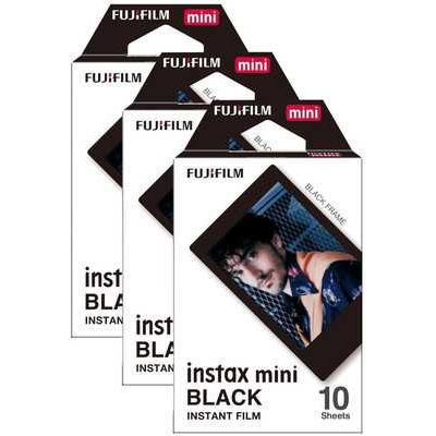 Fujifilm Instax Mini Frame Photo Film 30 Shot Pack - Black