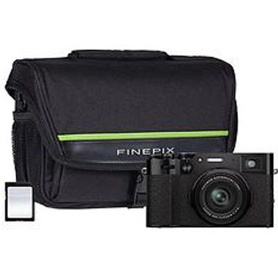 Fujifilm X100V Black Camera Kit inc 23mm Fujinon Lens, 64GB SD Card & System Bag