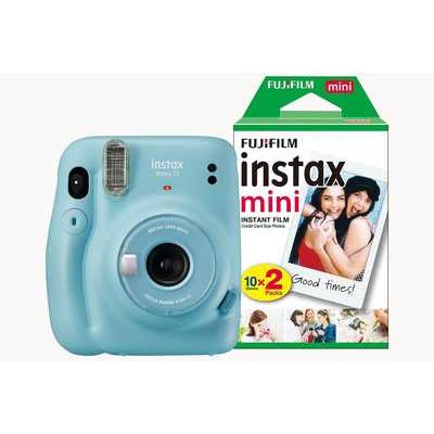 Fujifilm Instax Mini 11 Instant Camera including 20 Shots - Sky Blue