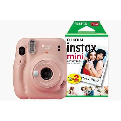 Fujifilm Instax Mini 11 Instant Camera including 20 Shots - Blush Pink