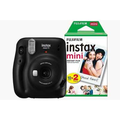 Fujifilm Instax Mini 11 Instant Camera including 20 Shots - Charcoal Grey