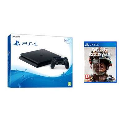 Sony PlayStation 4 500GB Jet Black Console with Call of Duty: Black Ops Cold War