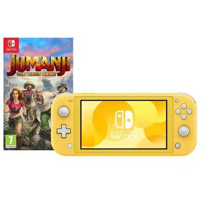Nintendo Switch Lite Yellow Console + Jumanji: The Video Game Bundle