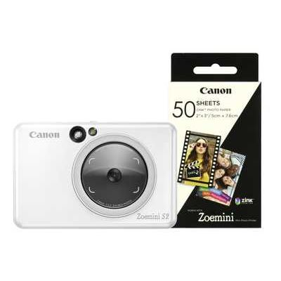 Canon Zoemini S2 Pocket Size 2-in-1 Instant Camera Printer inc 60 Shots - White