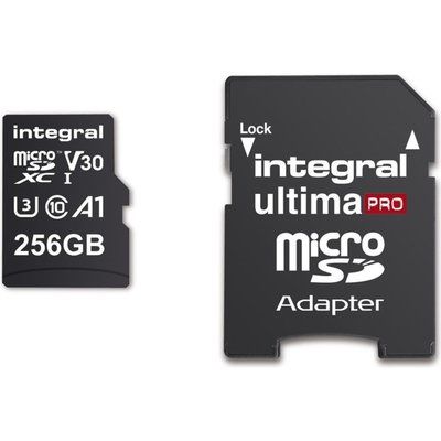 Integral 256GB High Speed V30 UHS-I U3 MicroSDHC Memory Card