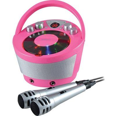 Groov-E GV-PS923-PK Portable Bluetooth Karaoke Boombox - Pink