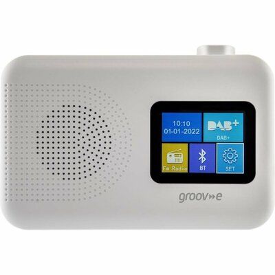 GROOV-E Berlin GVDR06WE Portable DAB/FM Bluetooth Radio - White 