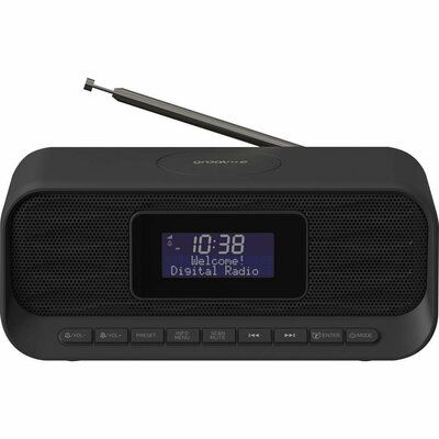 GROOV-E Zeus GV-CR04 DAB/FM Bluetooth Clock Radio - Black 