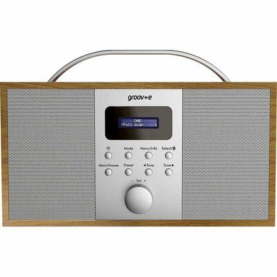 GROOV-E Boston Portable DAB/FM Bluetooth Radio - Wood