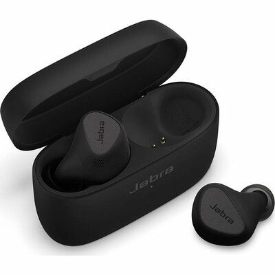 Jabra Connect 5t Wireless Bluetooth Noise-Cancelling Earbuds - Titanium Black 