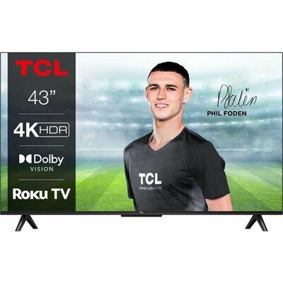 TCL 43RP630K Roku TV Smart 4K Ultra HD HDR LED TV 
