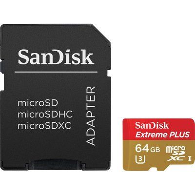 Sandisk Extreme Plus Class 10 microSD Memory Card - 64 GB