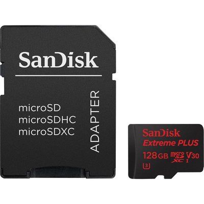 Sandisk Extreme Plus Class 10 microSD Memory Card - 128 GB