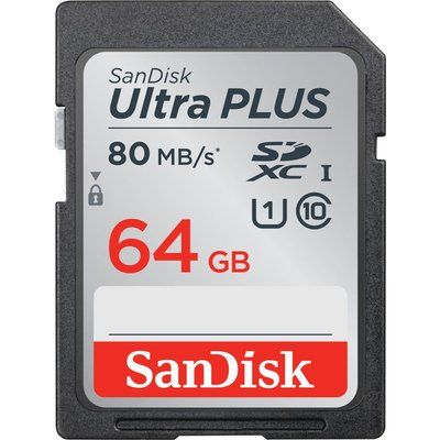 Sandisk Ultra Plus Class 10 SD Memory Card - 64 GB
