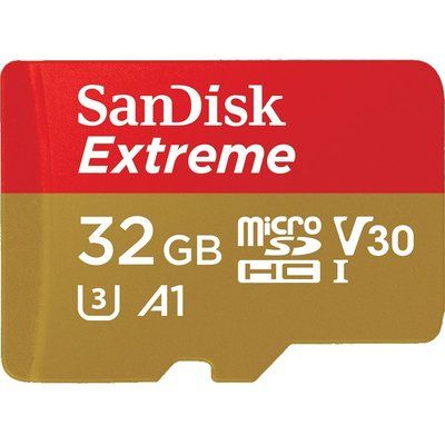 Sandisk Extreme Class 10 microSDHC Memory Card - 32 GB
