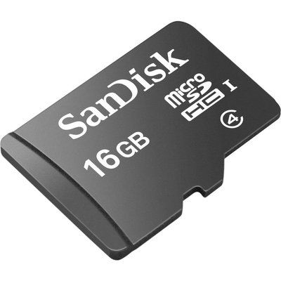 Sandisk Standard Class 4 microSDHC Memory Card - 16 GB